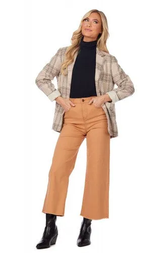 Cream Plaid Bynes Blazer