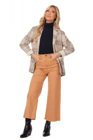 Cream Plaid Bynes Blazer