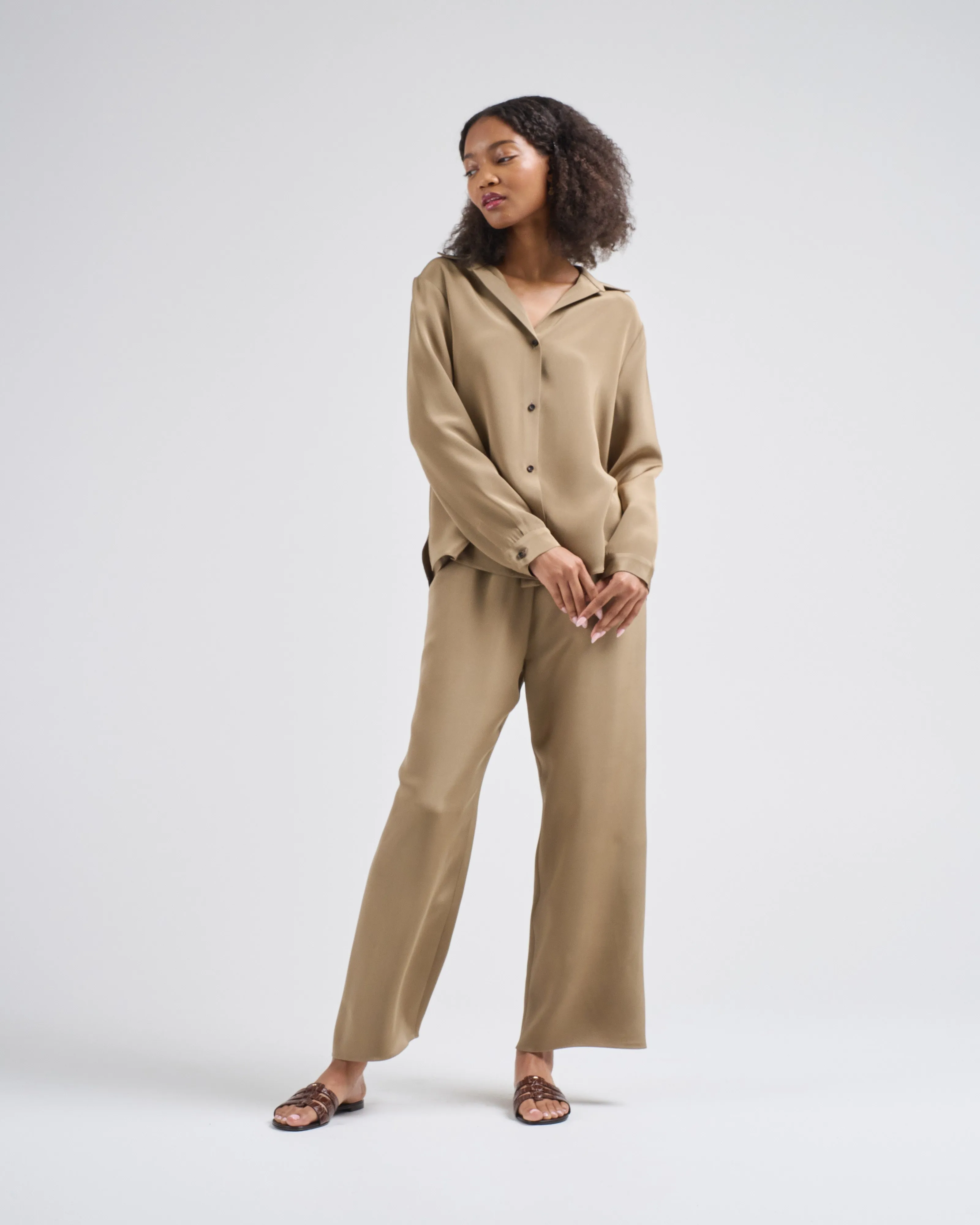cropped pull on pant