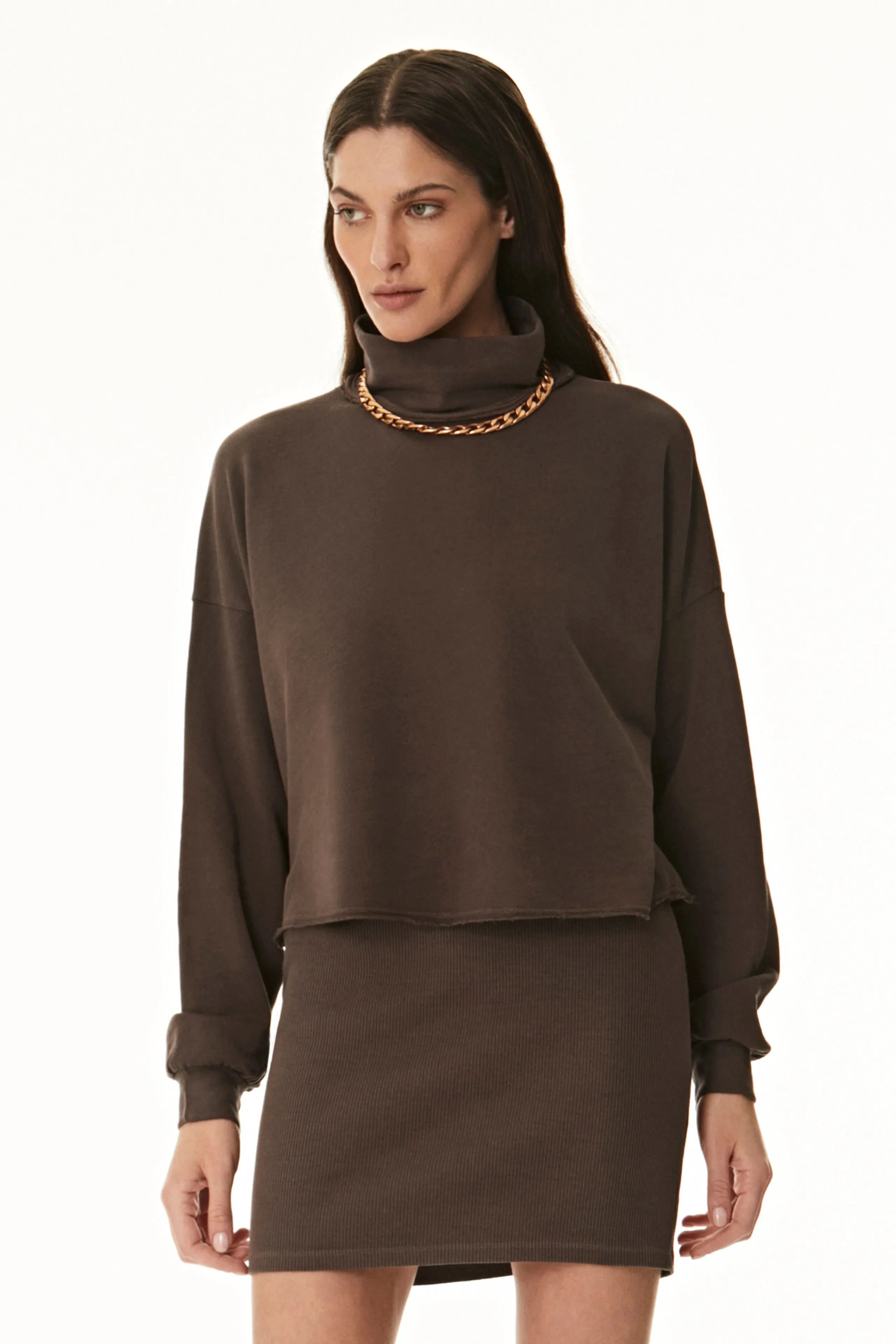 Cropped Turtleneck