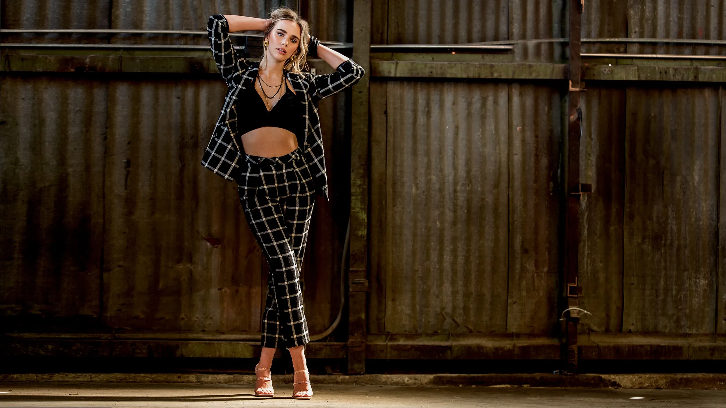 CYPRUS Relaxed Fit Plaid Jacket
