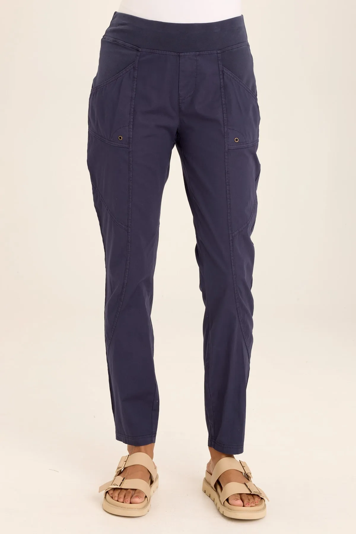 Dalia Slim Stretch Poplin Pant
