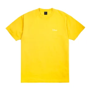 Dime Classic Small Logo T-Shirt - Yellow