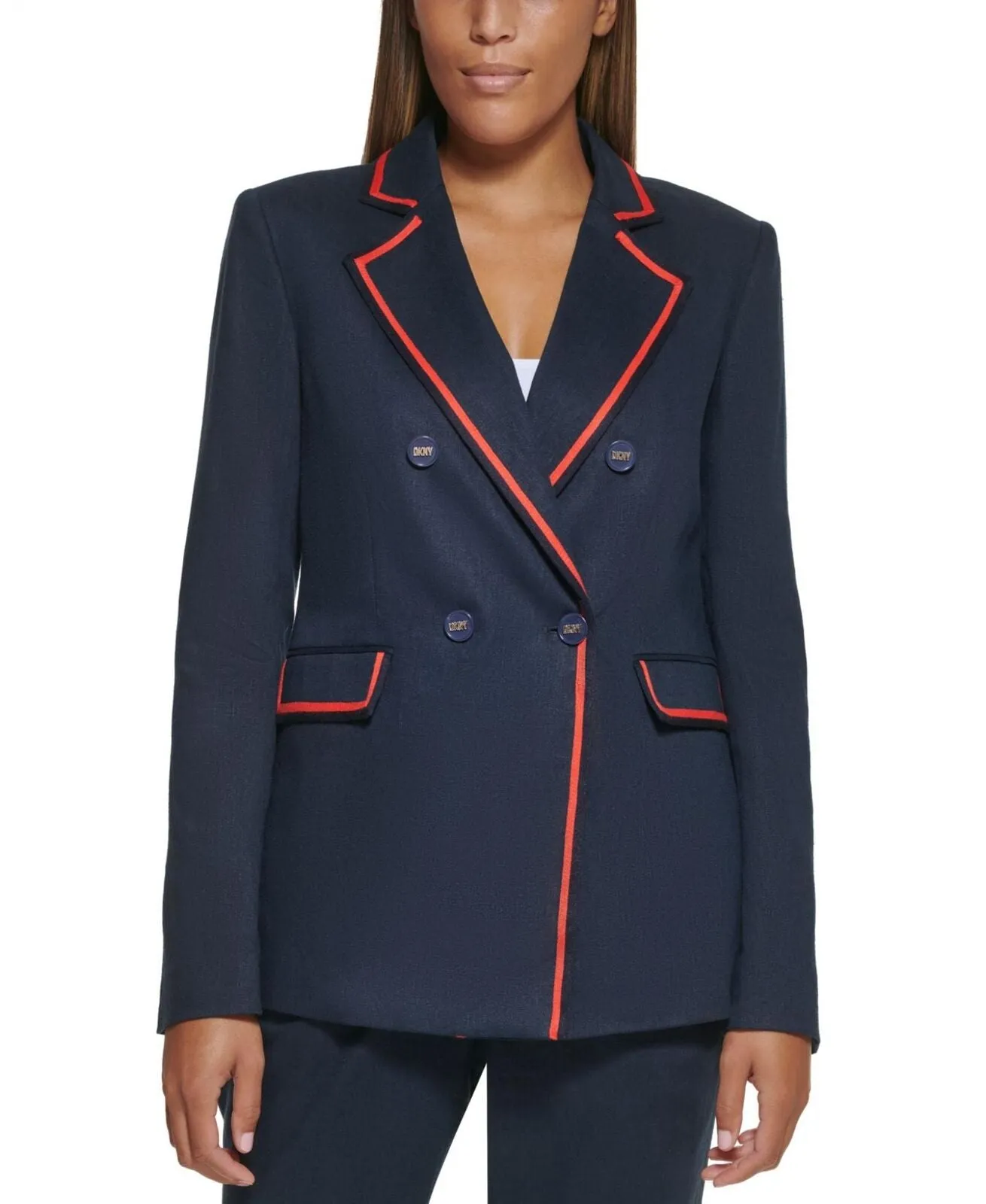 DKNY Women's Framed Double-Breasted Jacket UC2J5384