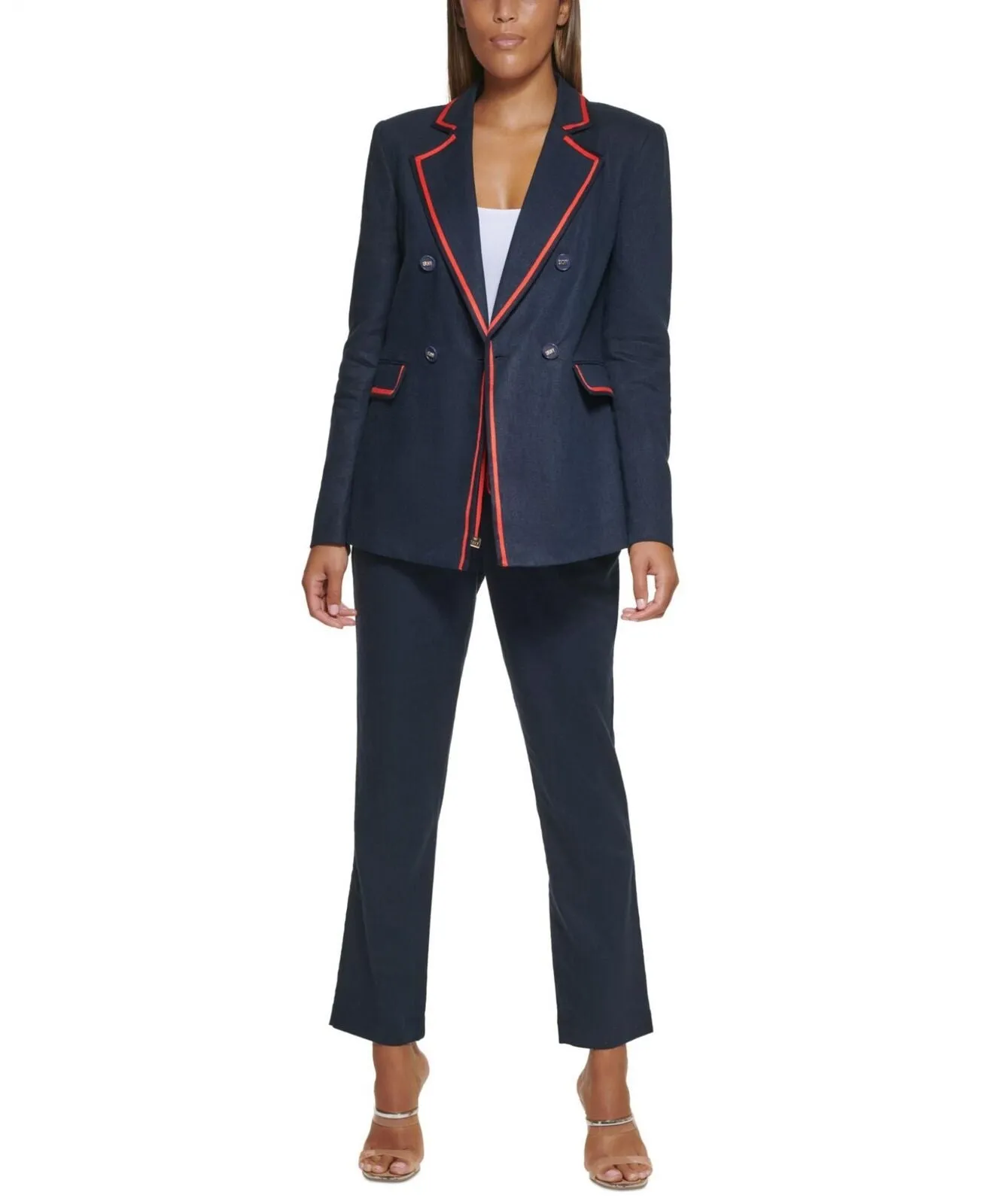 DKNY Women's Framed Double-Breasted Jacket UC2J5384