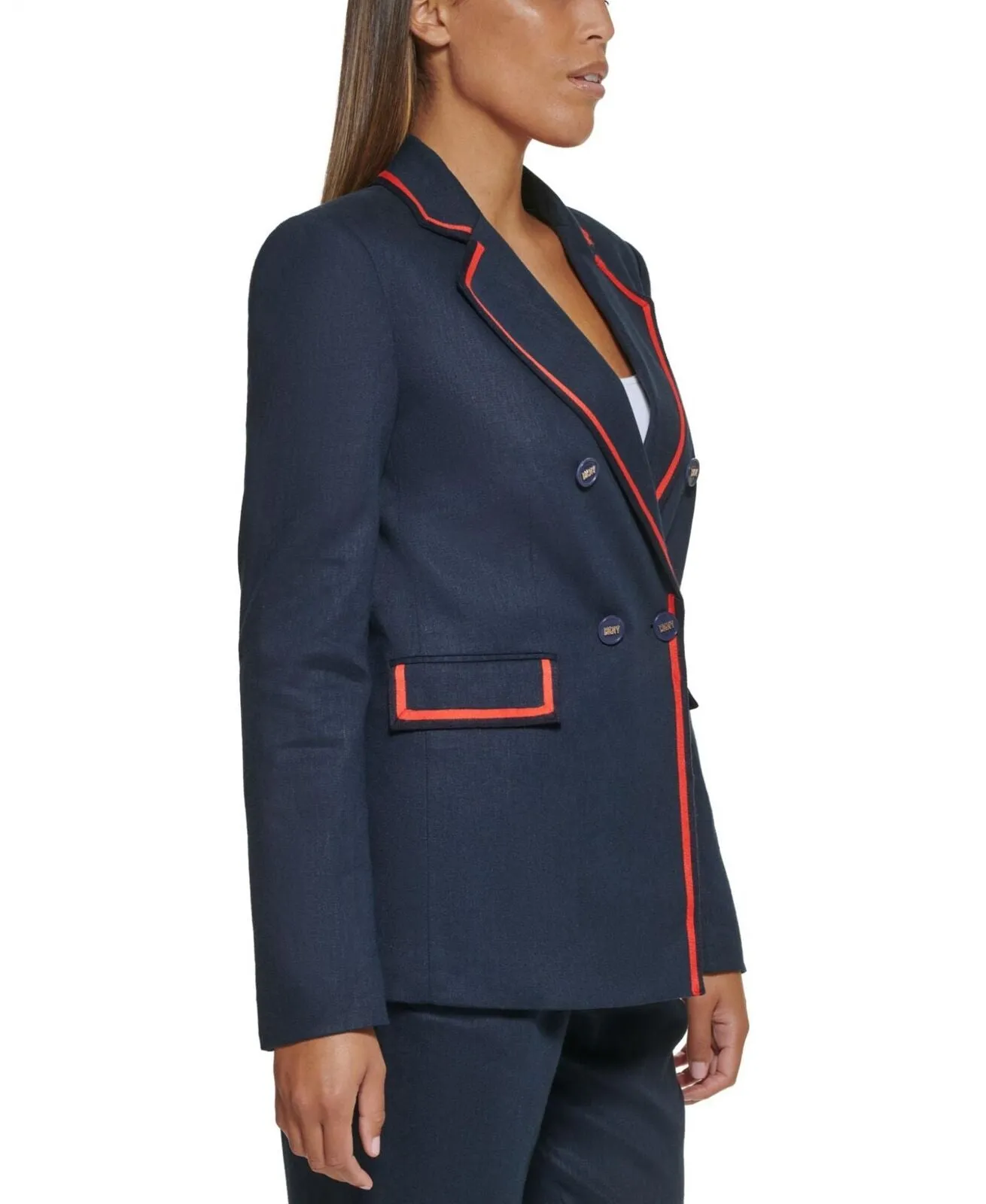DKNY Women's Framed Double-Breasted Jacket UC2J5384