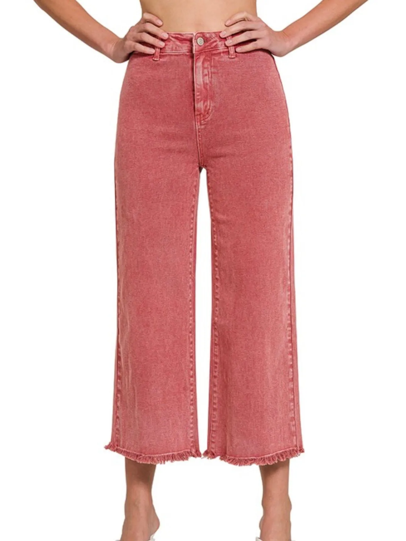 Do It All Mineral Wash Denim: Cabernet