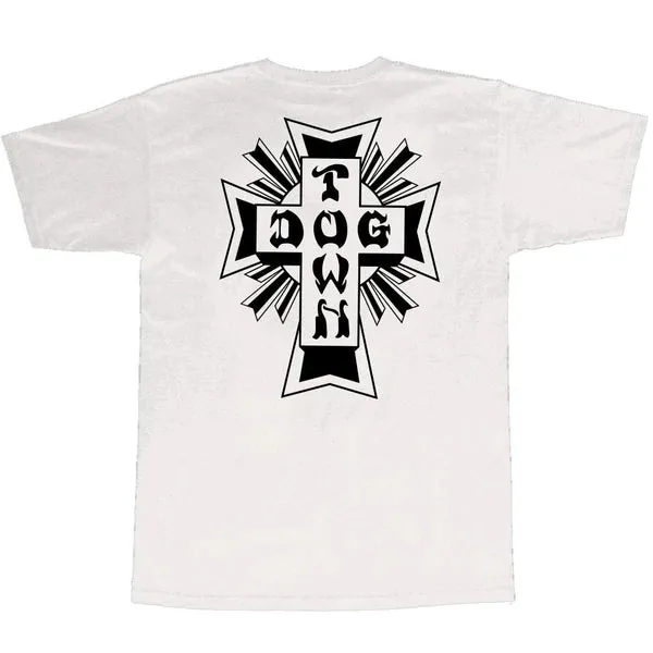 Dogtown Cross Logo T-Shirt - White / Black