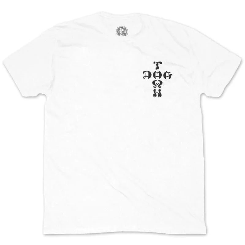 Dogtown Cross Logo T-Shirt - White / Black