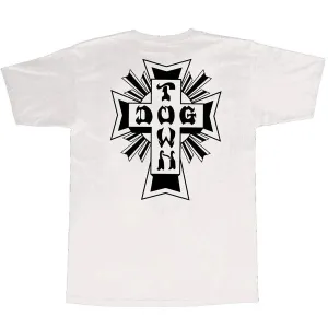 Dogtown Cross Logo T-Shirt - White / Black