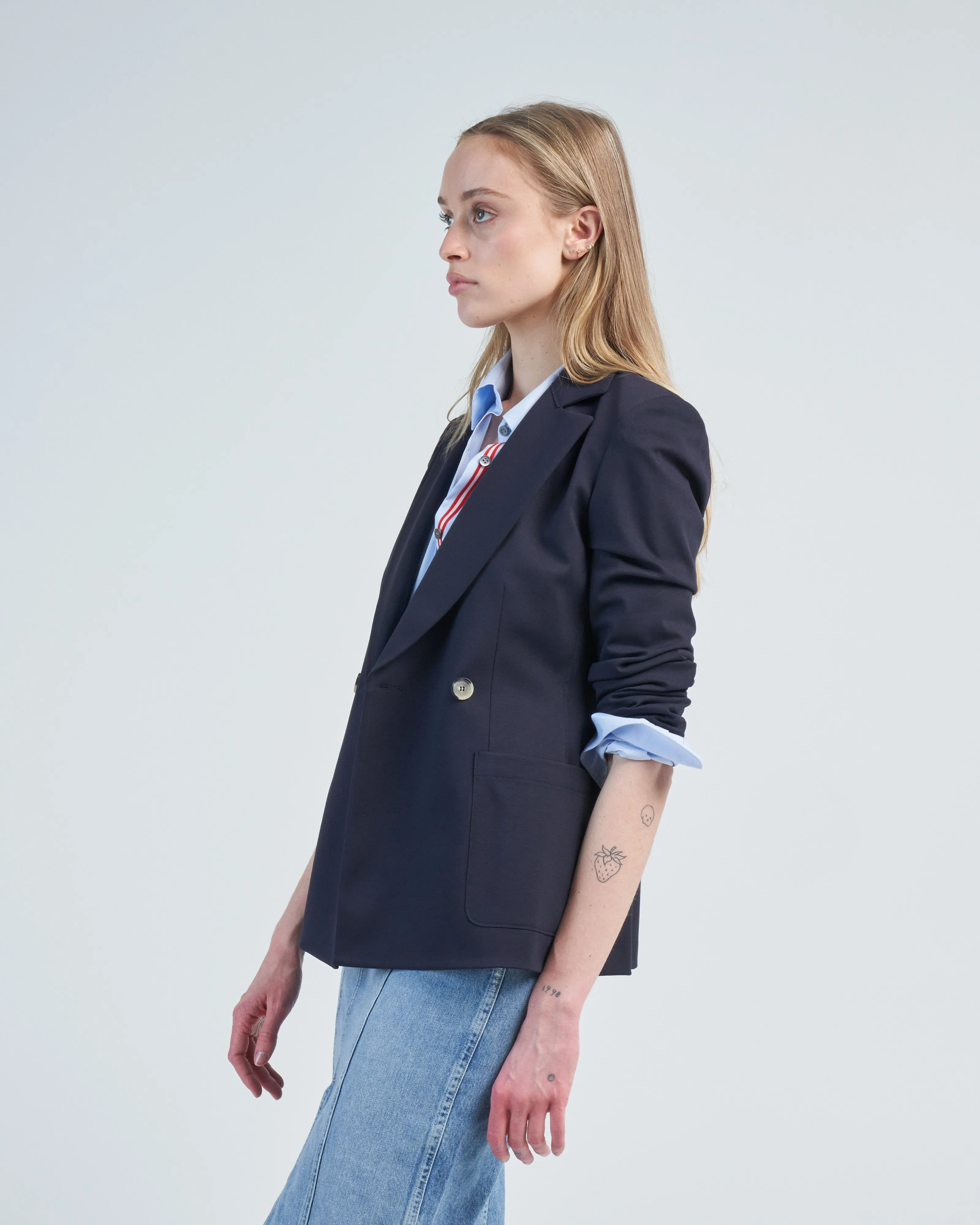 double breasted blazer