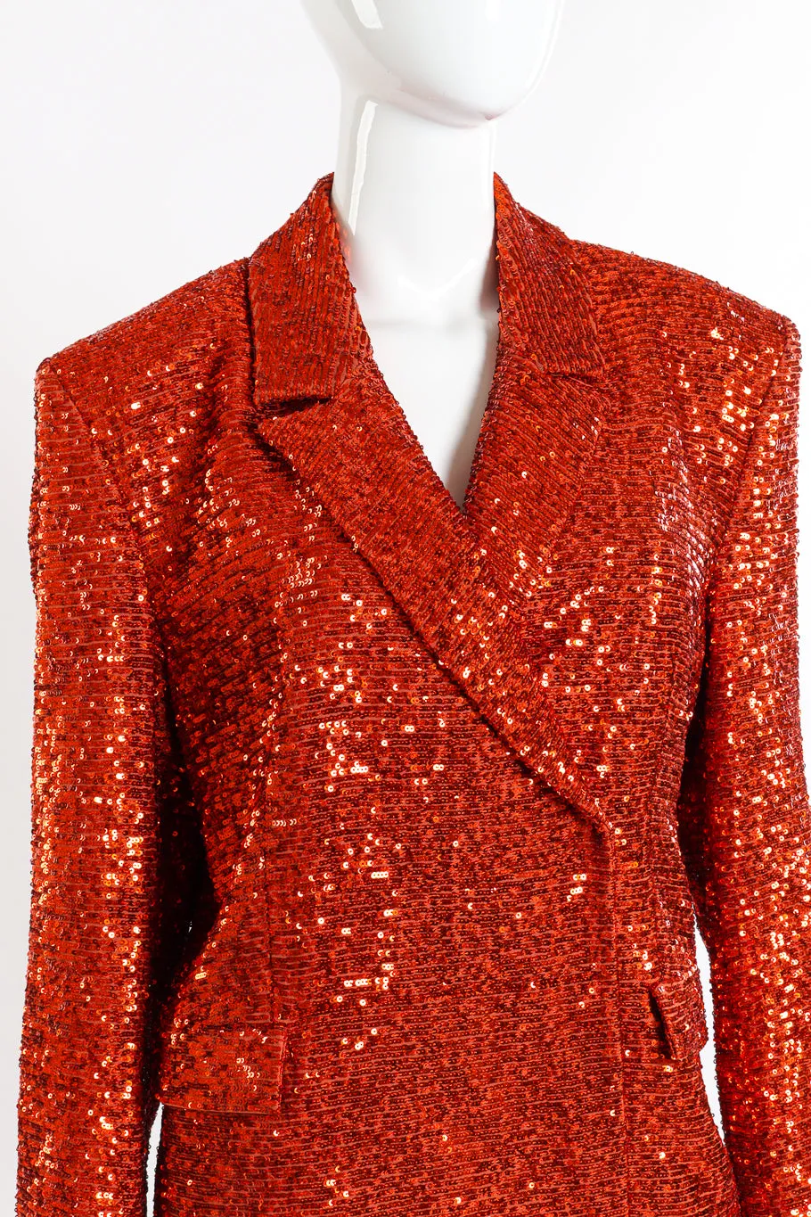 Double Breasted Sequin Blazer