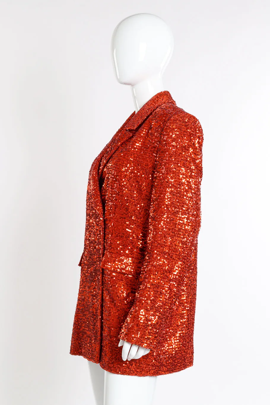 Double Breasted Sequin Blazer
