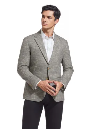 DUCHAMP CROSSHATCH PLAID KNIT SPORTCOAT