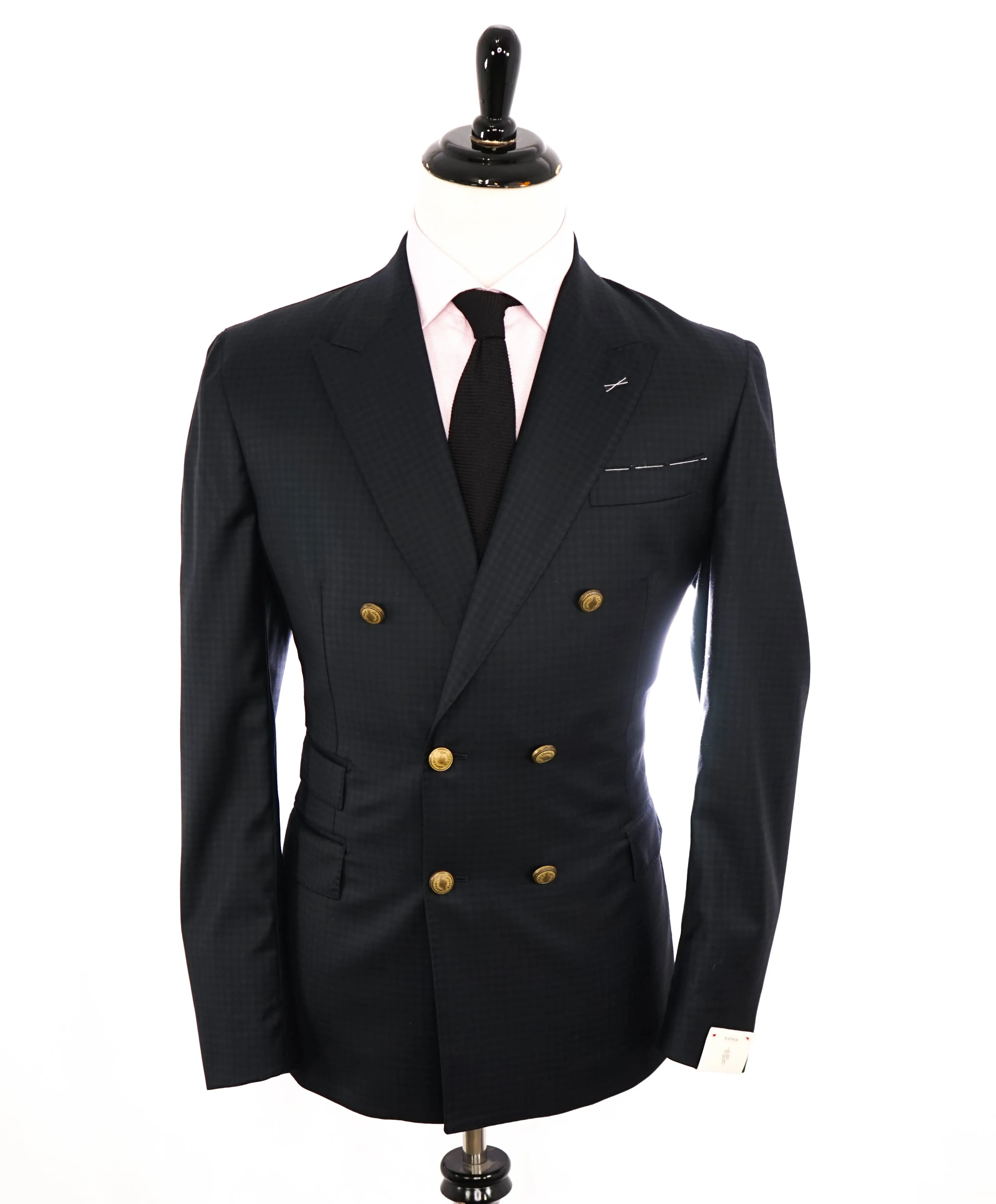 ELEVENTY - By LORO PIANA *DOUBLE BREASTED* Blue & Green Blazer - 40 (50 EU)