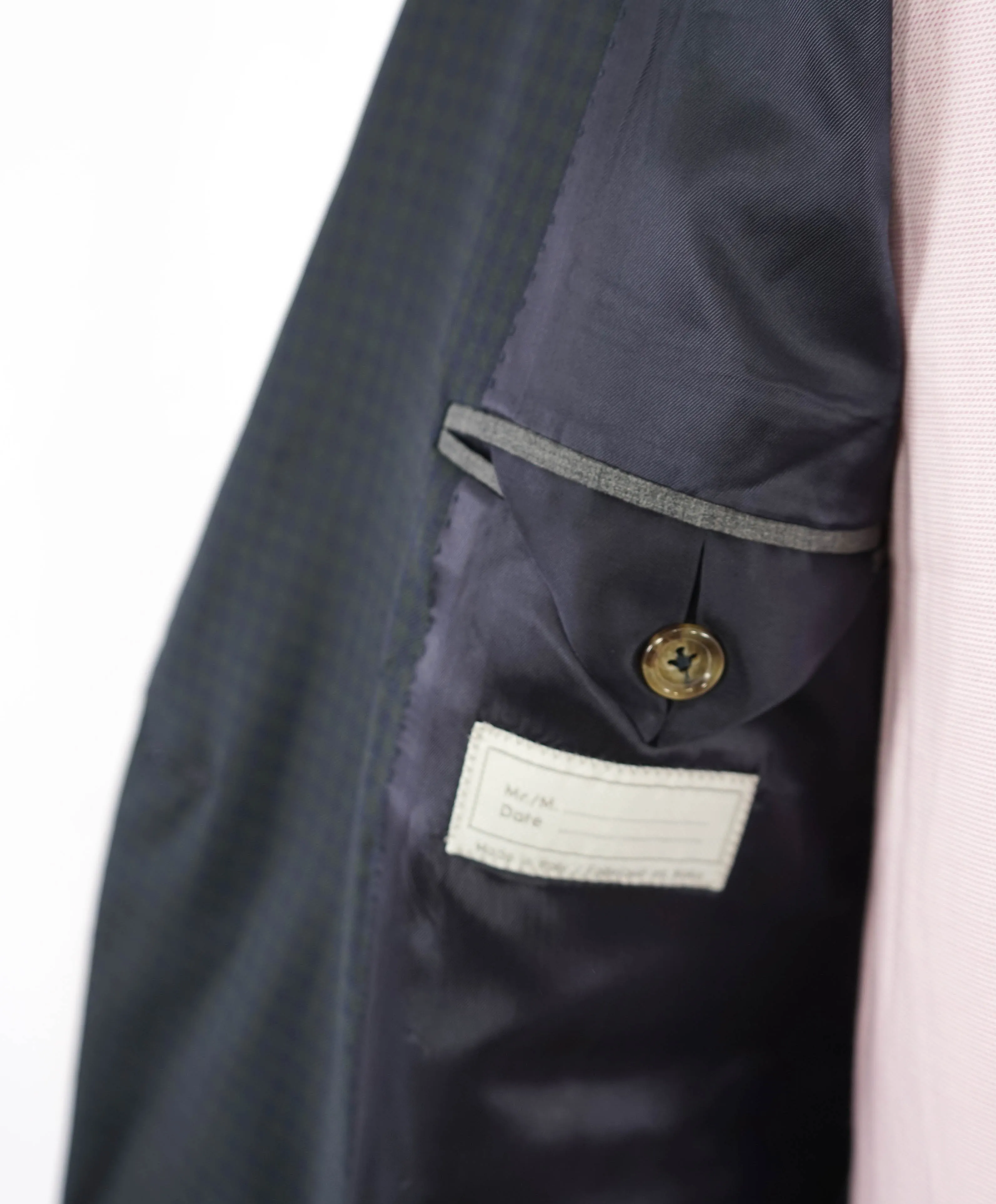 ELEVENTY - By LORO PIANA *DOUBLE BREASTED* Blue & Green Blazer - 40 (50 EU)