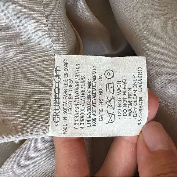 Emanuel Ungaro Wool Blend Blazer Size 8