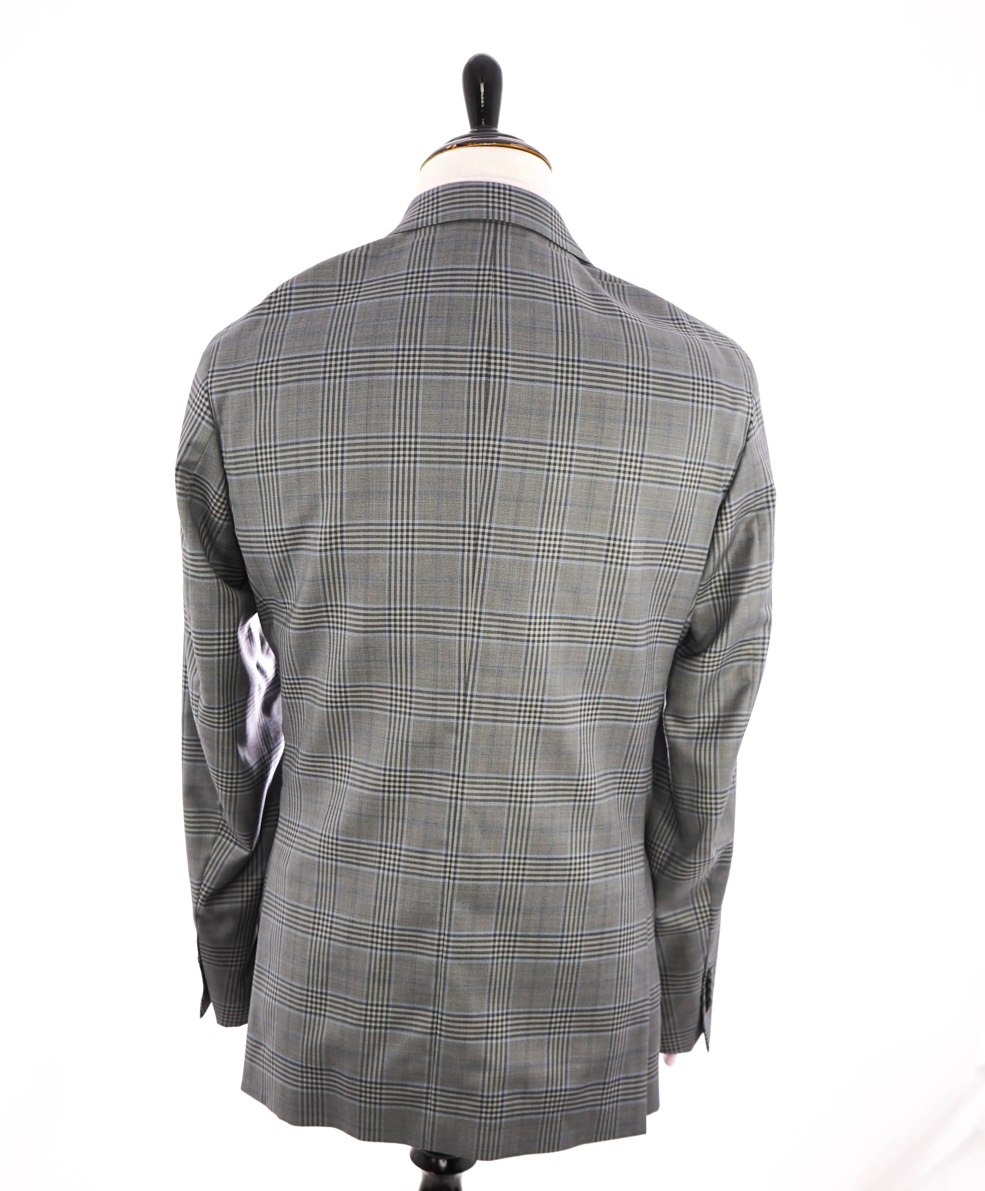 ERMENEGILDO ZEGNA - By SAKS FIFTH AVENUE Wool/Silk Check Blazer- 44L
