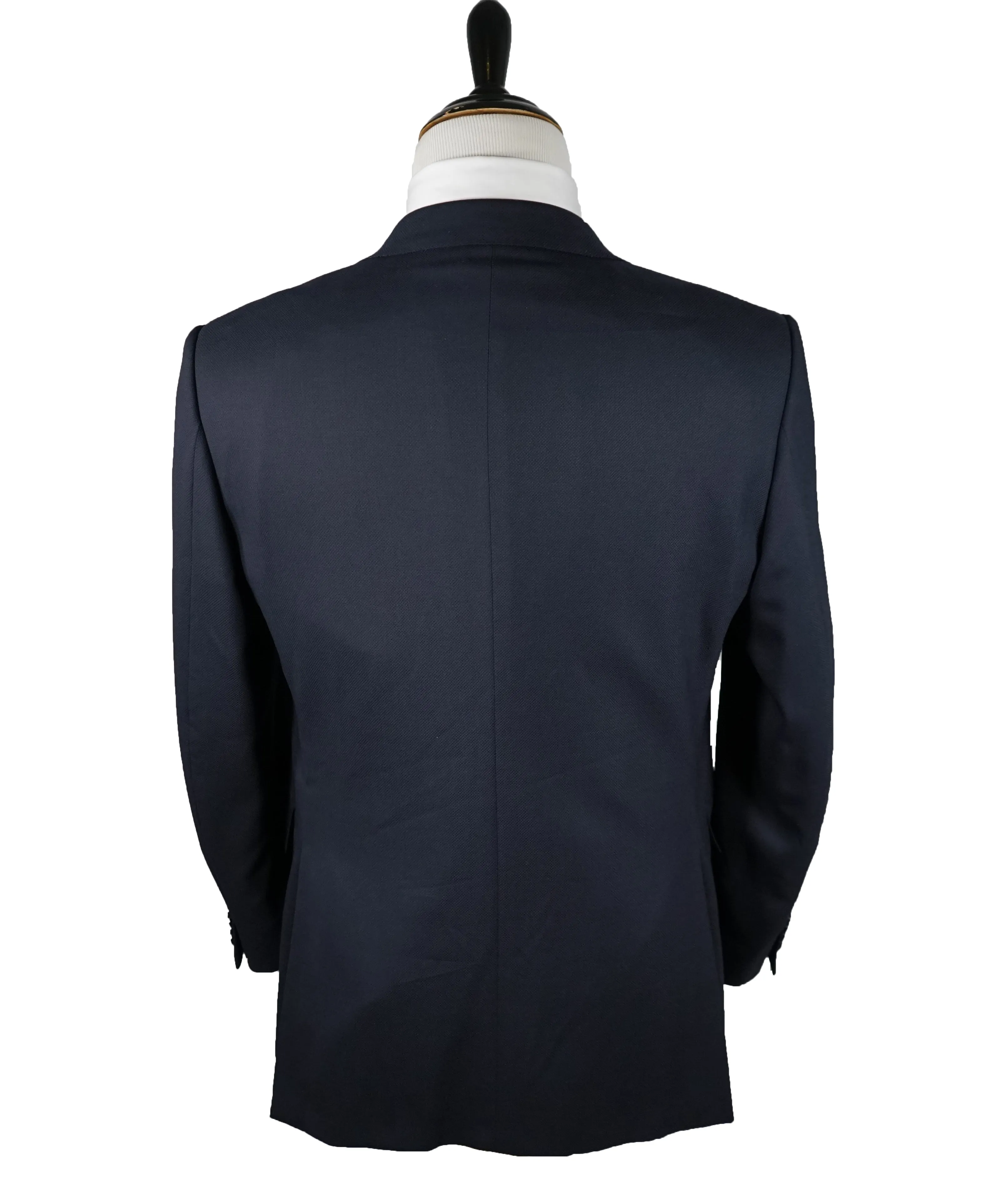 ERMENEGILDO ZEGNA - Navy Royal Weave “Cool Effect” Blazer - 42R