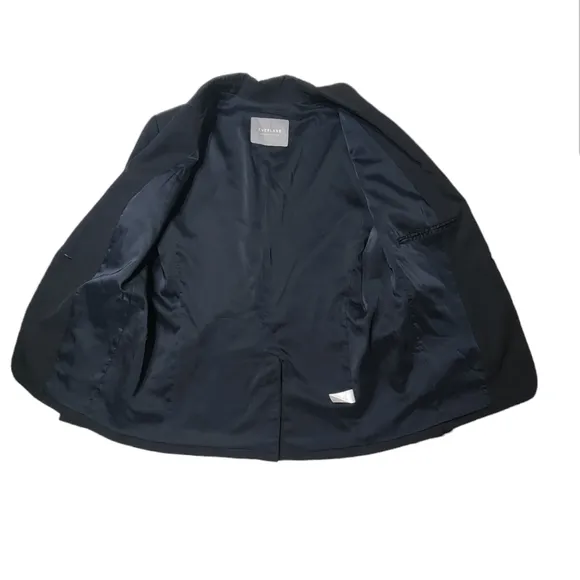 Everlane Wool Single Breasted Blazer sz 12 black