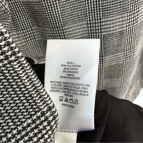 Express Oversized Glen Plaid Double Breasted Blazer