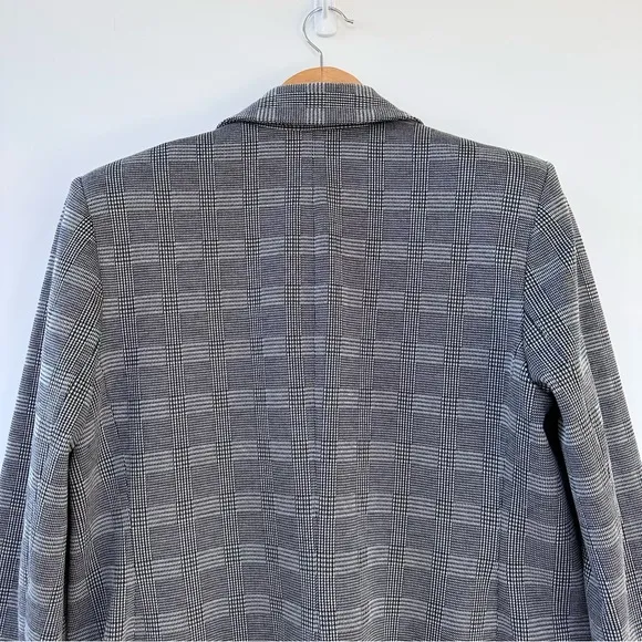 Express Oversized Glen Plaid Double Breasted Blazer