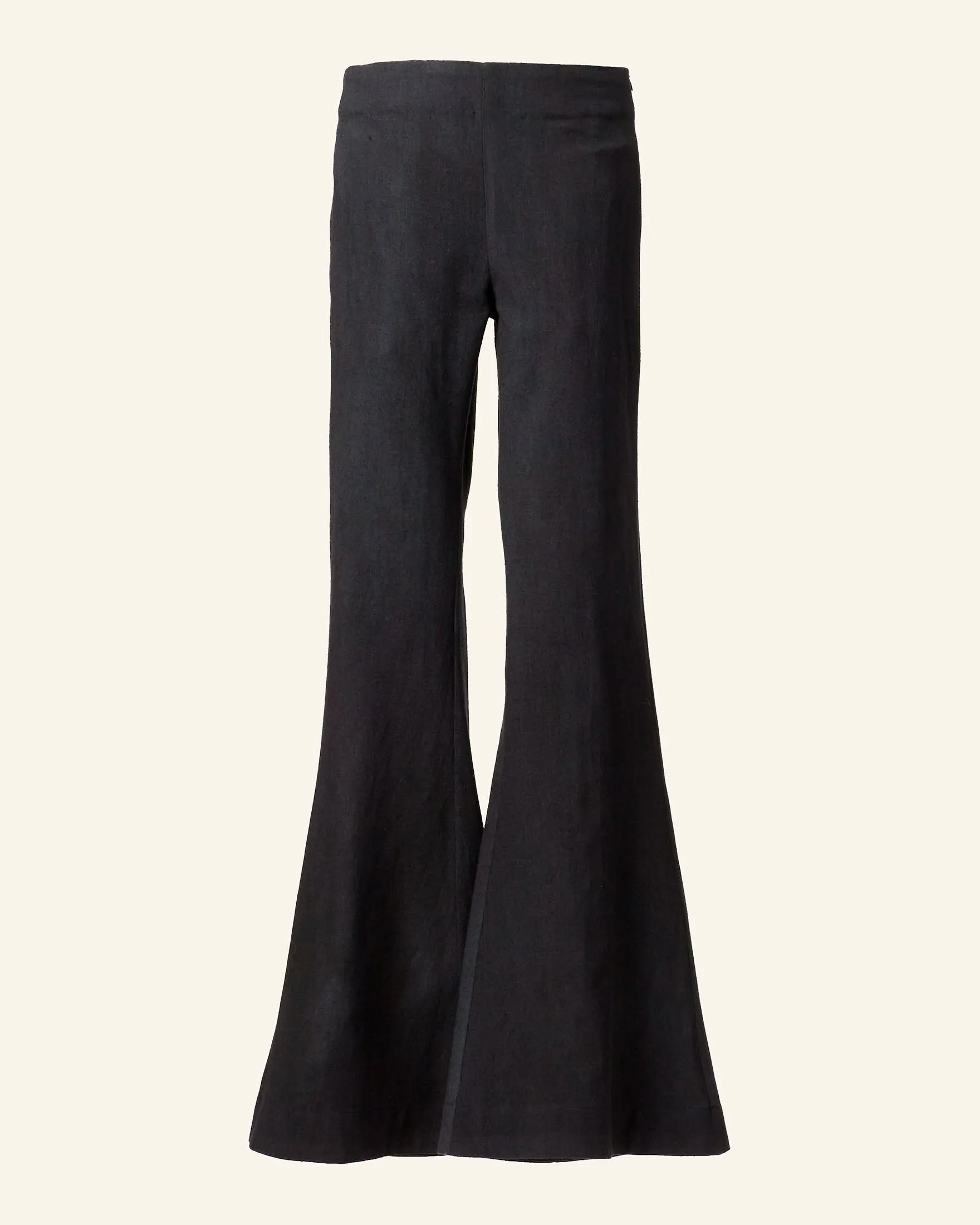 Farah Onyx Silk Flare Pant