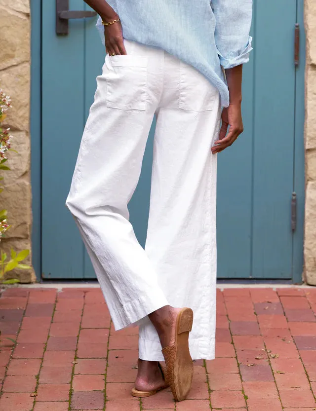 Frank & Eileen - Wexford Trouser - White Performance Linen