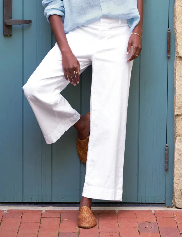Frank & Eileen - Wexford Trouser - White Performance Linen