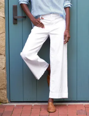 Frank & Eileen - Wexford Trouser - White Performance Linen