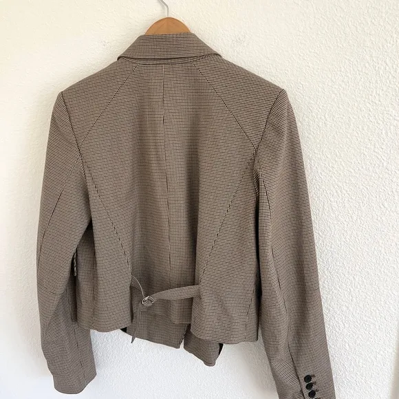 FREE PEOPLE blazer / cropped plaid Betty blazer / size M