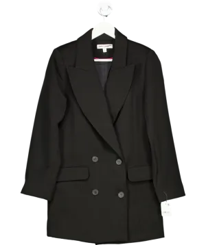 Free People Premium Black Maxima Relaxed Longline Blazer Jacket UK M