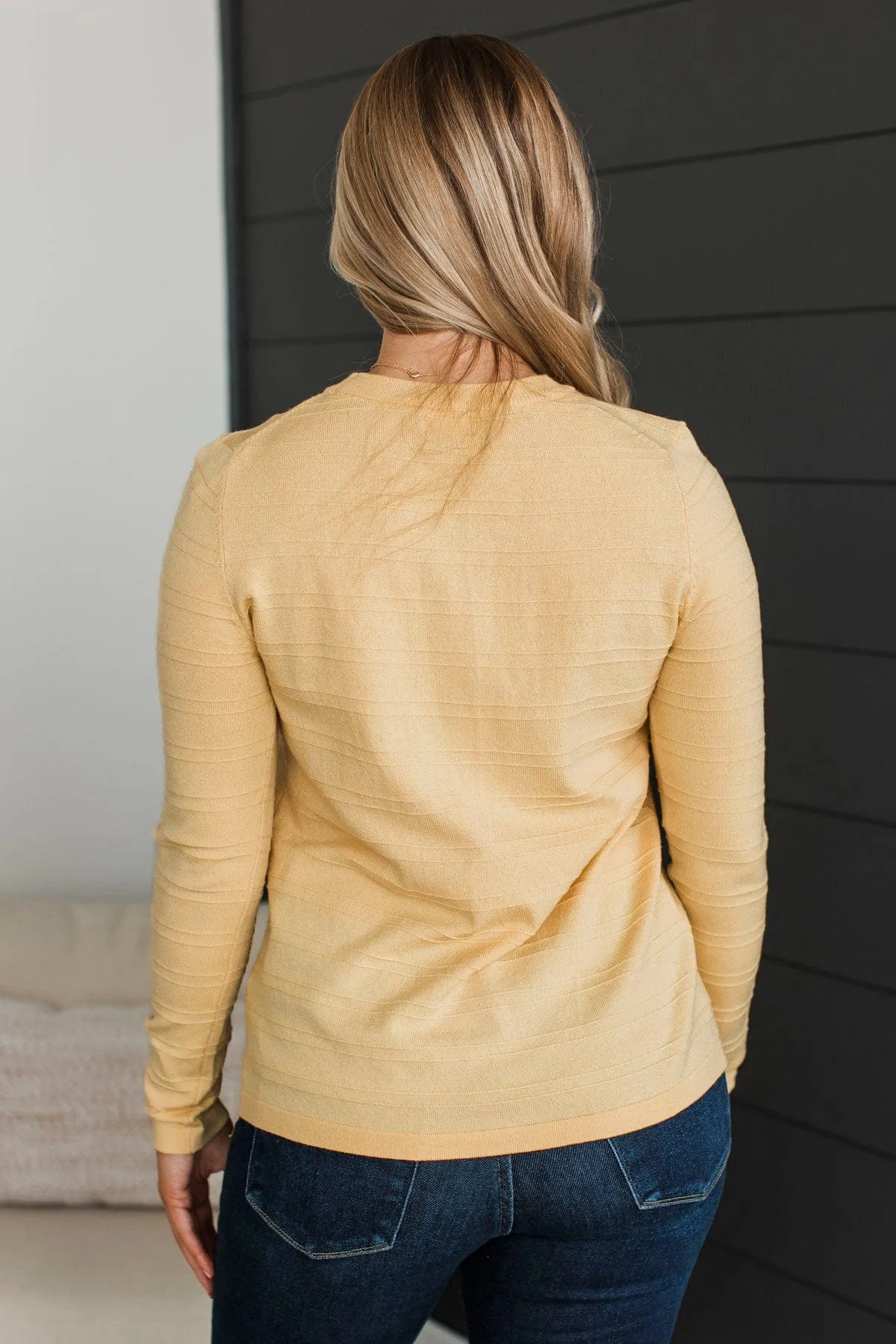 Fulfilling Friendships Striped Knit Sweater- Yellow