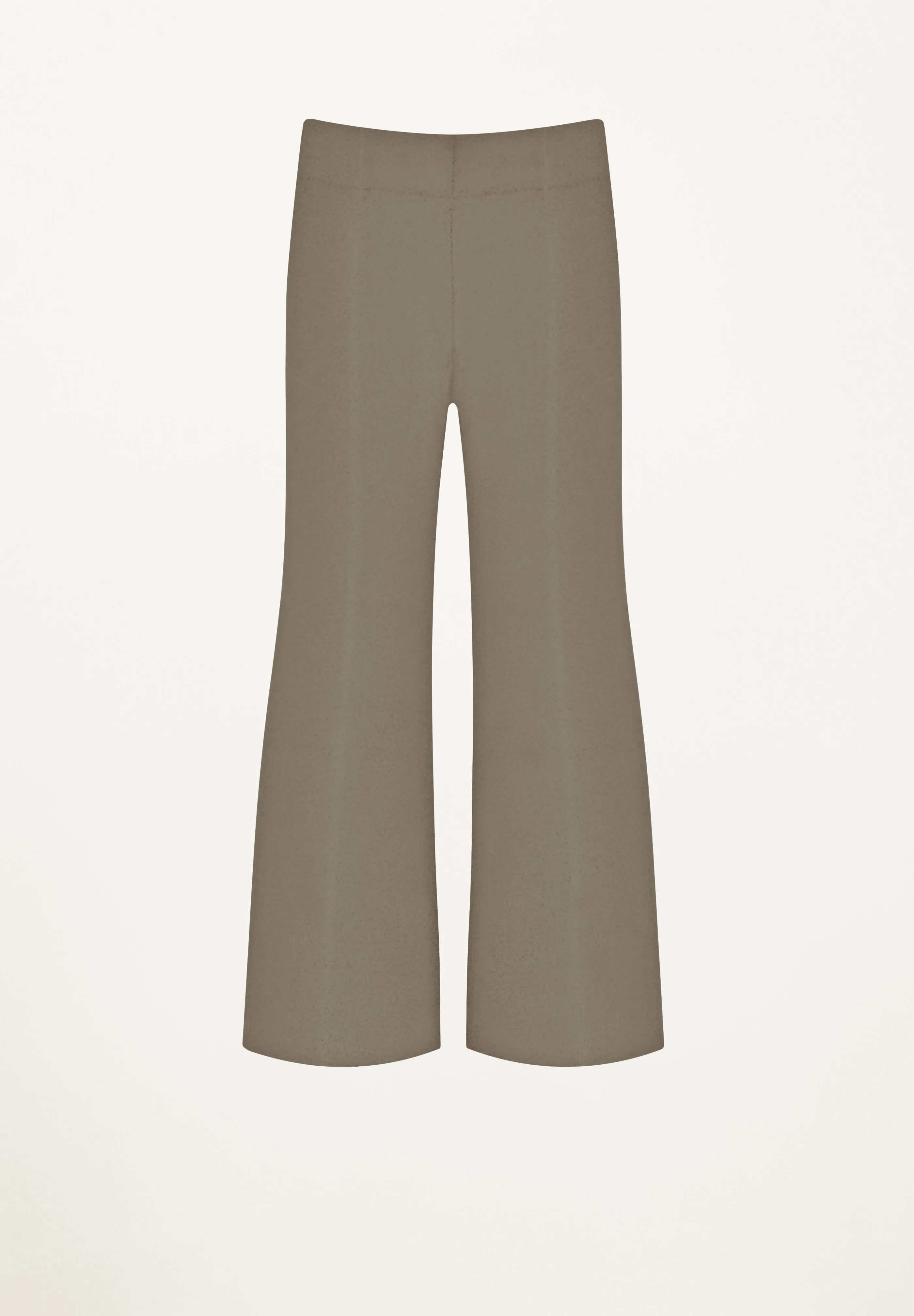 Gemma Crop Flared Pant in Taupe