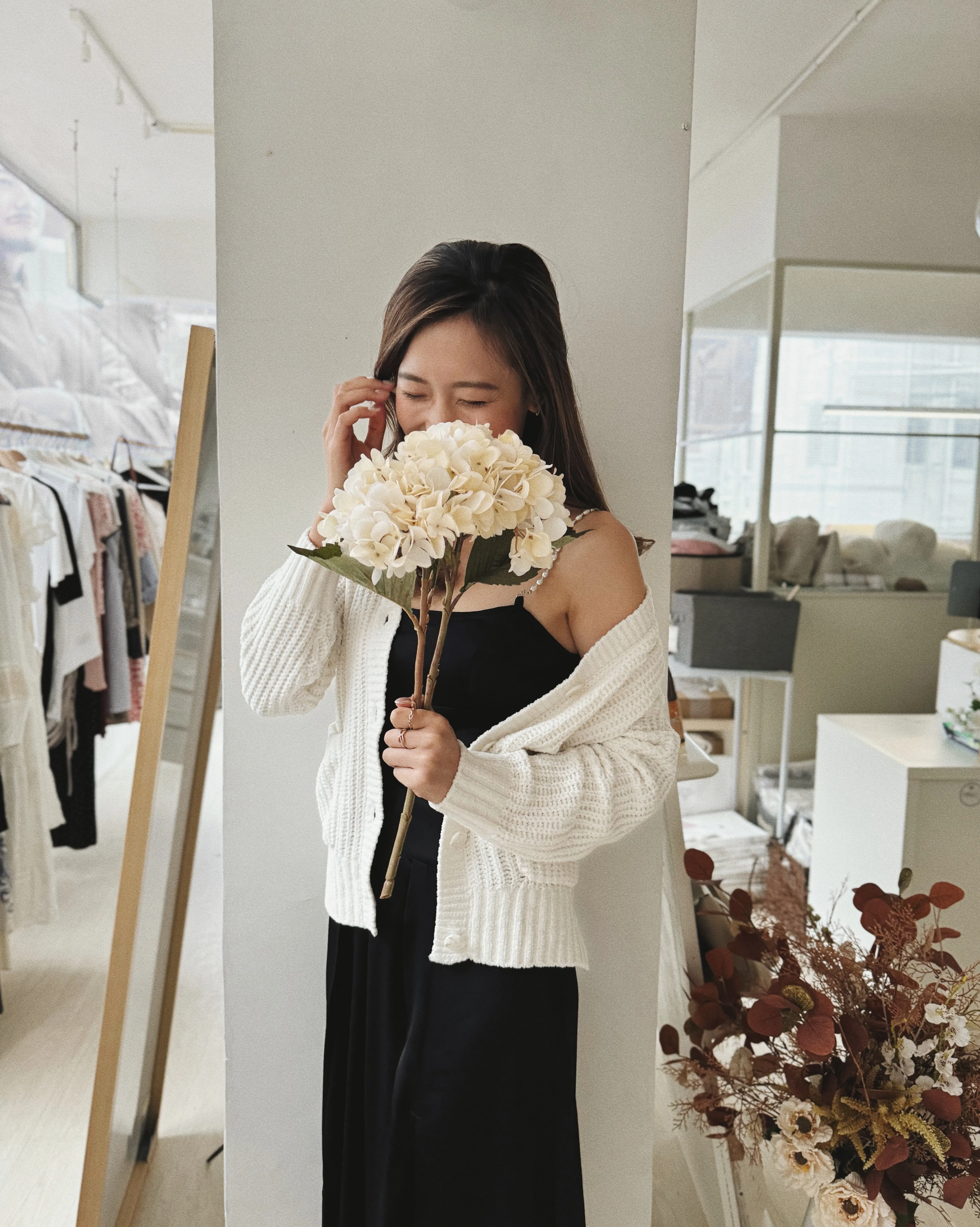 Girls Chenille Yarn Cardigan