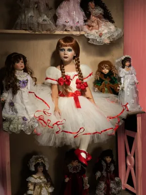 Girls Haunted Doll Inspired Tutu Costume Dress