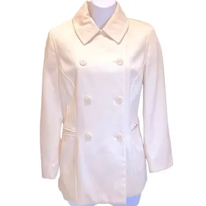 *GORGEOUS IVORY DOUBLE BREASTED TAILORED BLAZER, CLASSIQUES ENTIER, SZ S