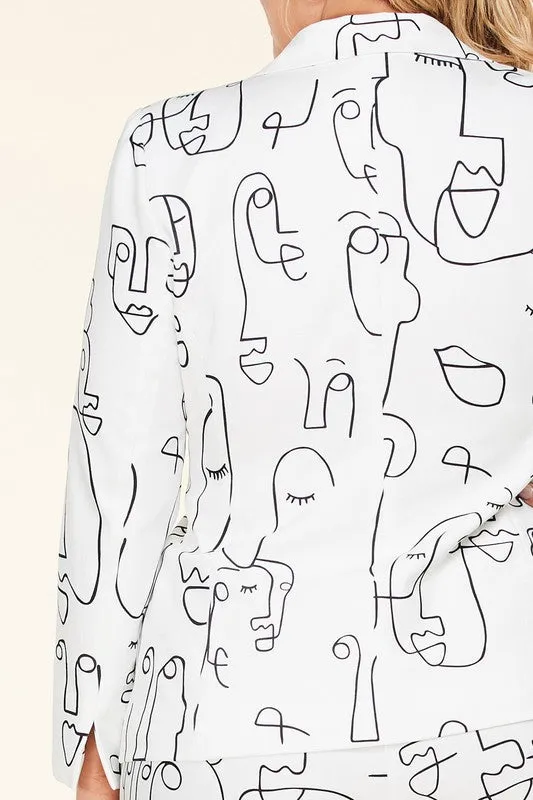 GRAFFITI 2PIECE SUIT (Curvy)