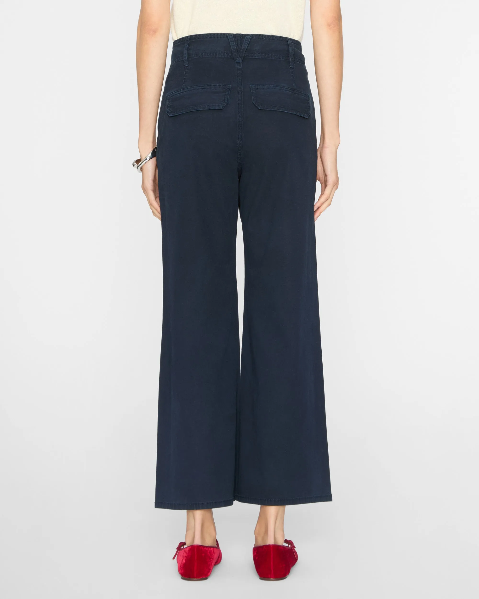 Grant Cropped High Rise Wide Leg Pant