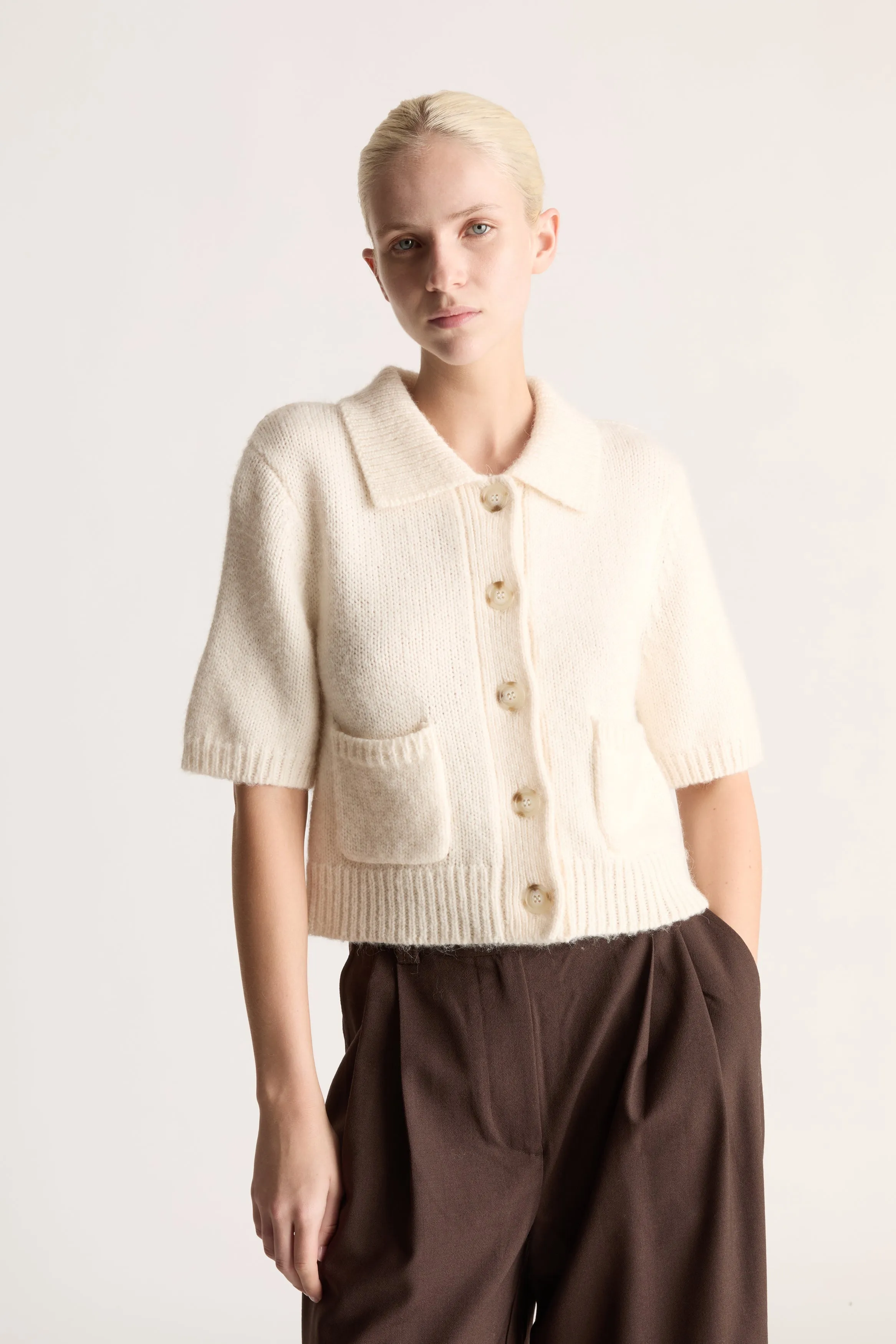 Greta Cropped SS Cardigan