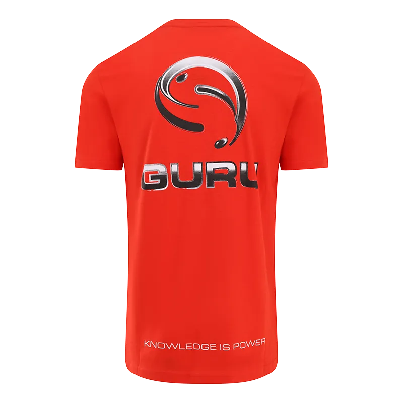 GURU Semi Logo Tee Red and White