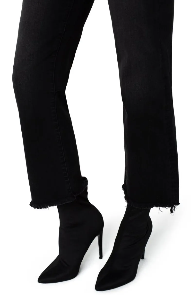 Hannah Crop Flare with Fray Hem