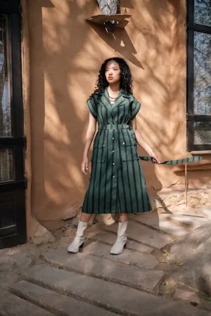 Harajuku Trench - Stripe Print