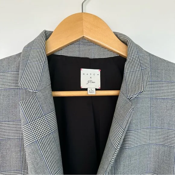 HATCH Maternity x J. Crew Plaid Regent Maternity Blazer Glen Plaid