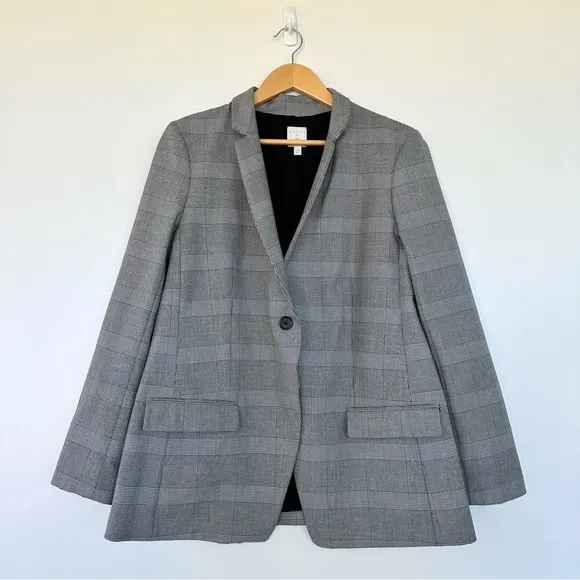 HATCH Maternity x J. Crew Plaid Regent Maternity Blazer Glen Plaid