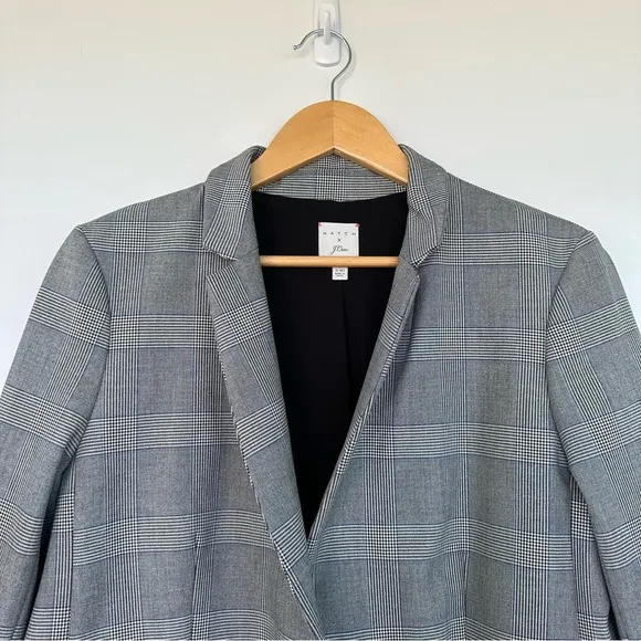 HATCH Maternity x J. Crew Plaid Regent Maternity Blazer Glen Plaid