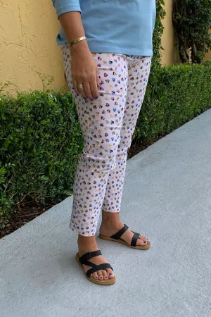 Heart Motif Pull-On Pants
