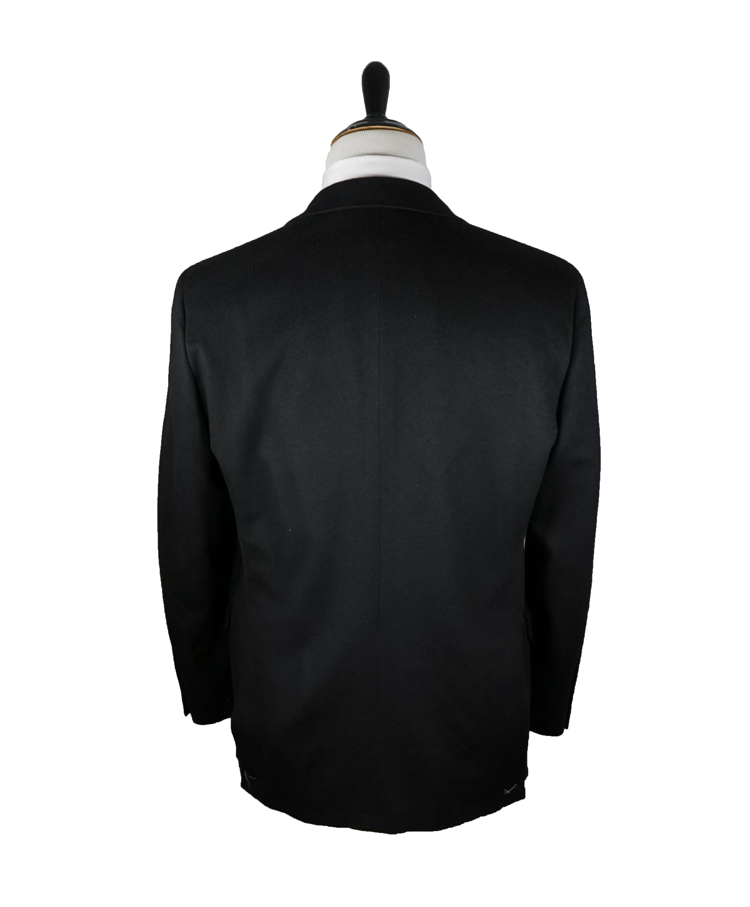 HICKEY FREEMAN - 100% Cashmere Black Blazer Engraved Buttons - 42R
