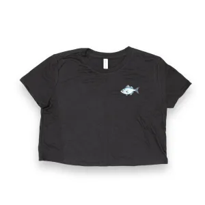 Āholehole Cropped T-Shirt (Black)
