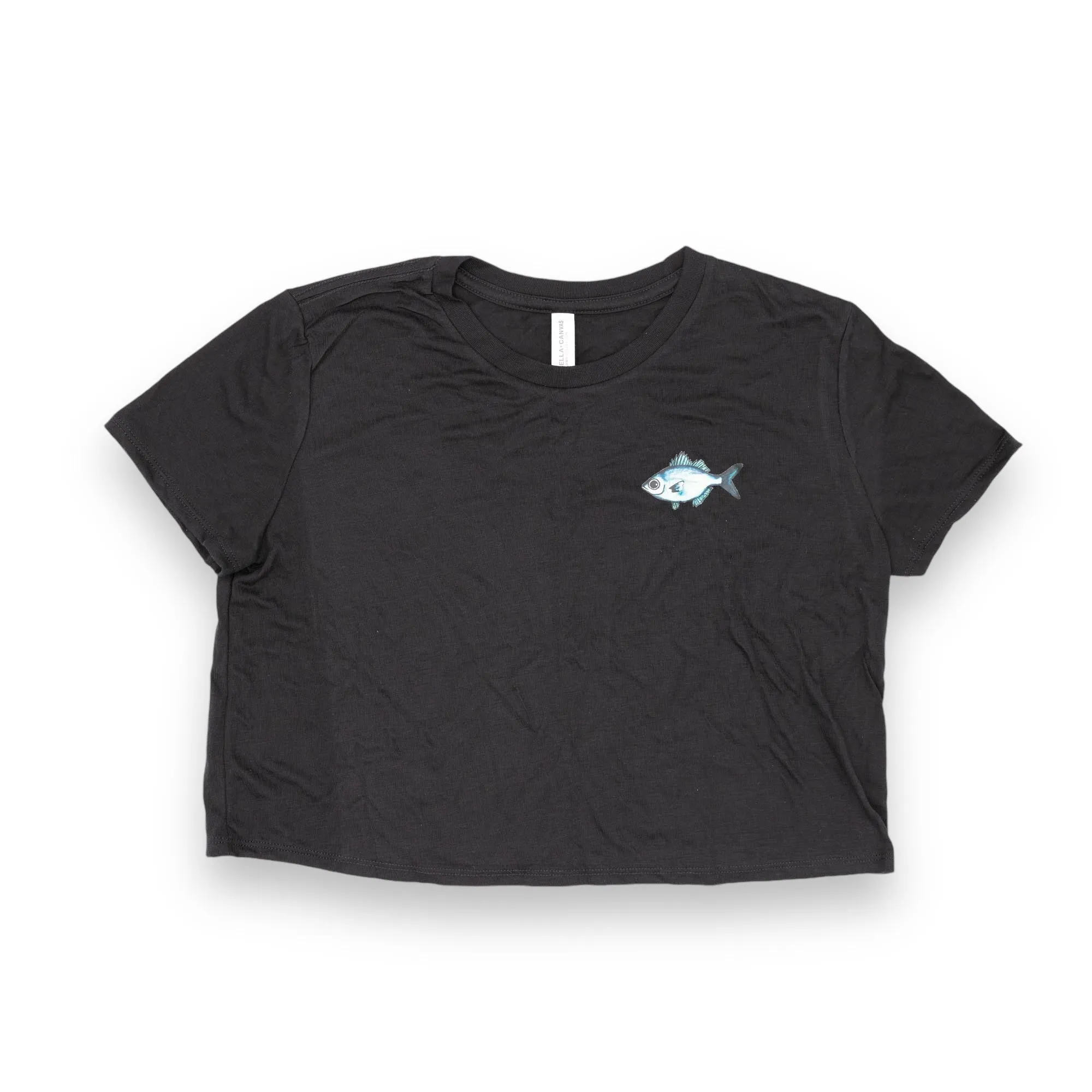 Āholehole Cropped T-Shirt (Black)